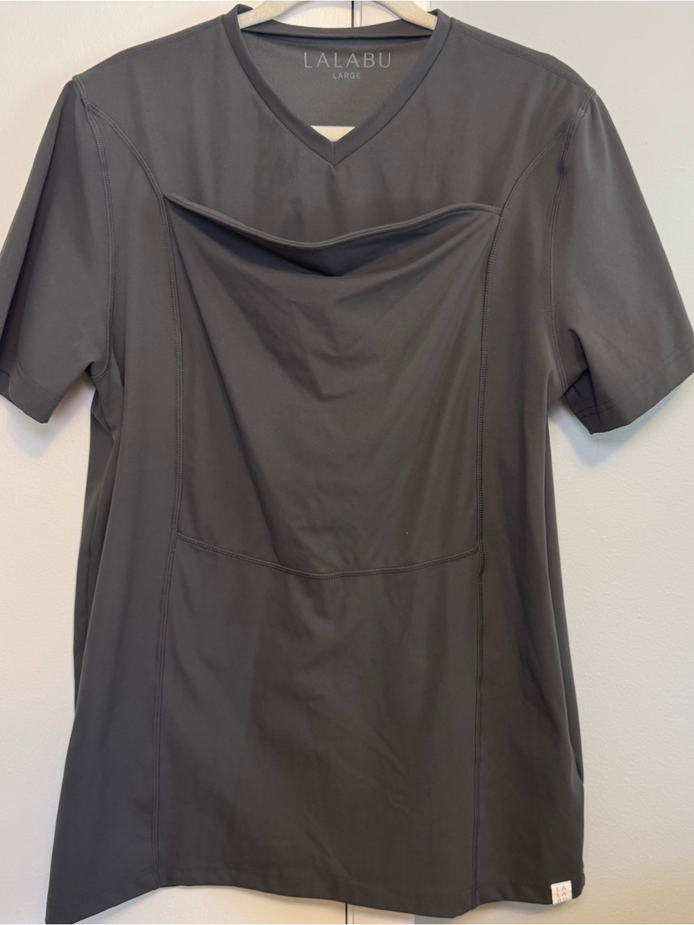 Lalabu Dad Shirt with baby kangaroo carrying pouch